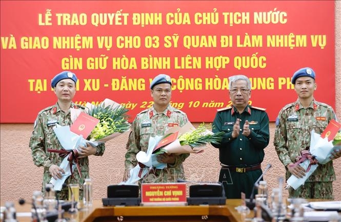 Three more officers join US peacekeeping mission